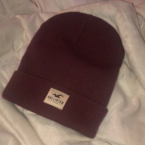 Burgundy beanie from Hollister